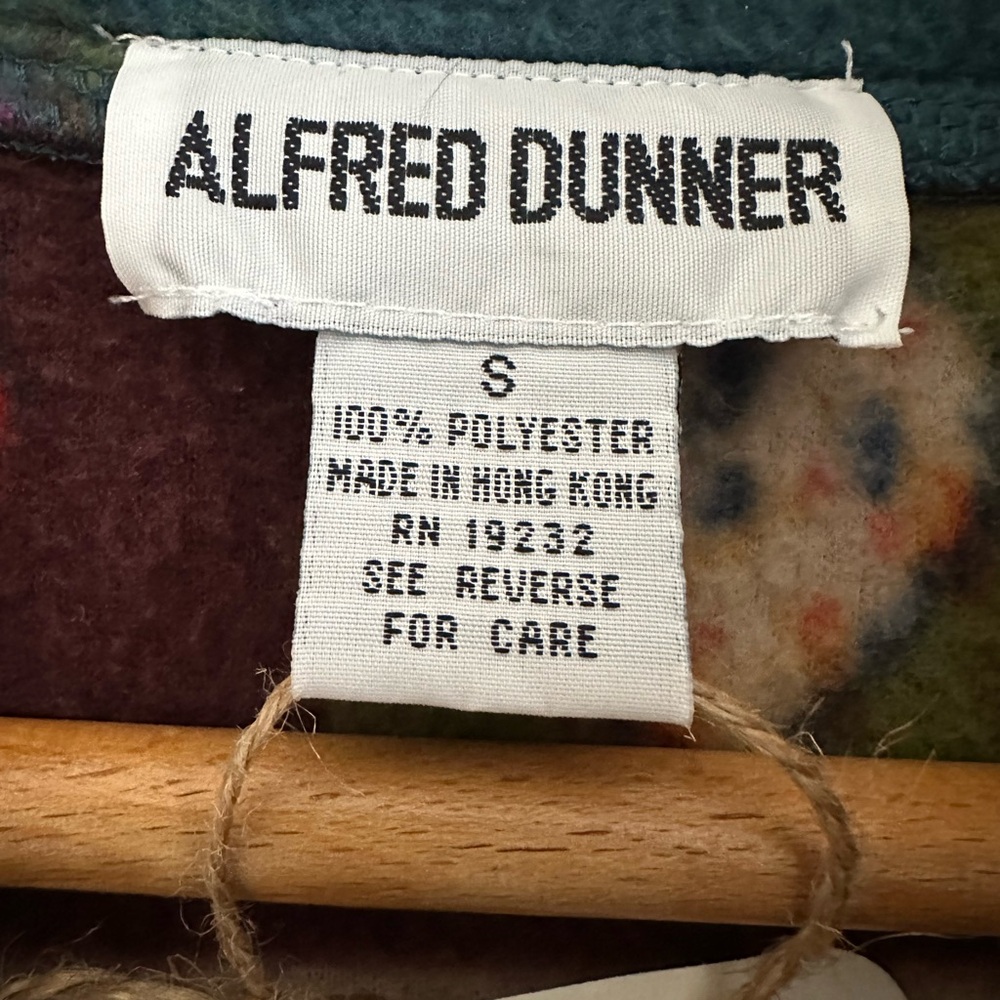 Alfred Dunner Multicolor Leaf Pattern Fleece Jack… - image 3